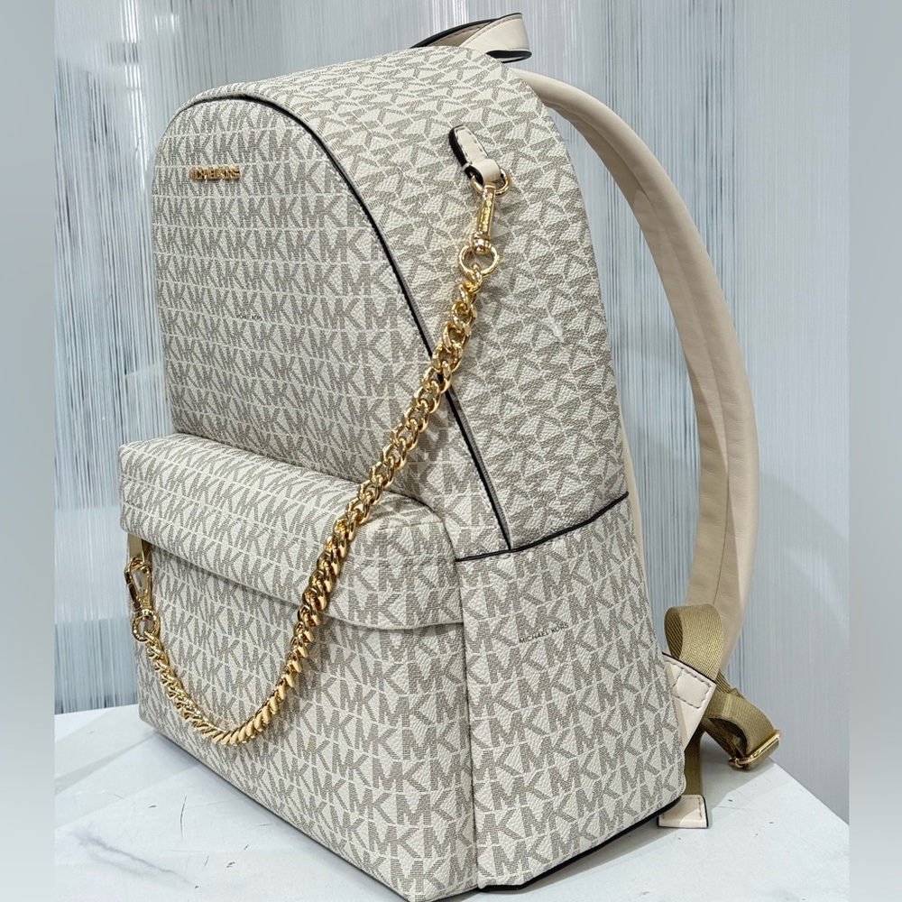 MICHAEL KORS Slater Medium Signature Logo Backpack - Picture 2 of 8